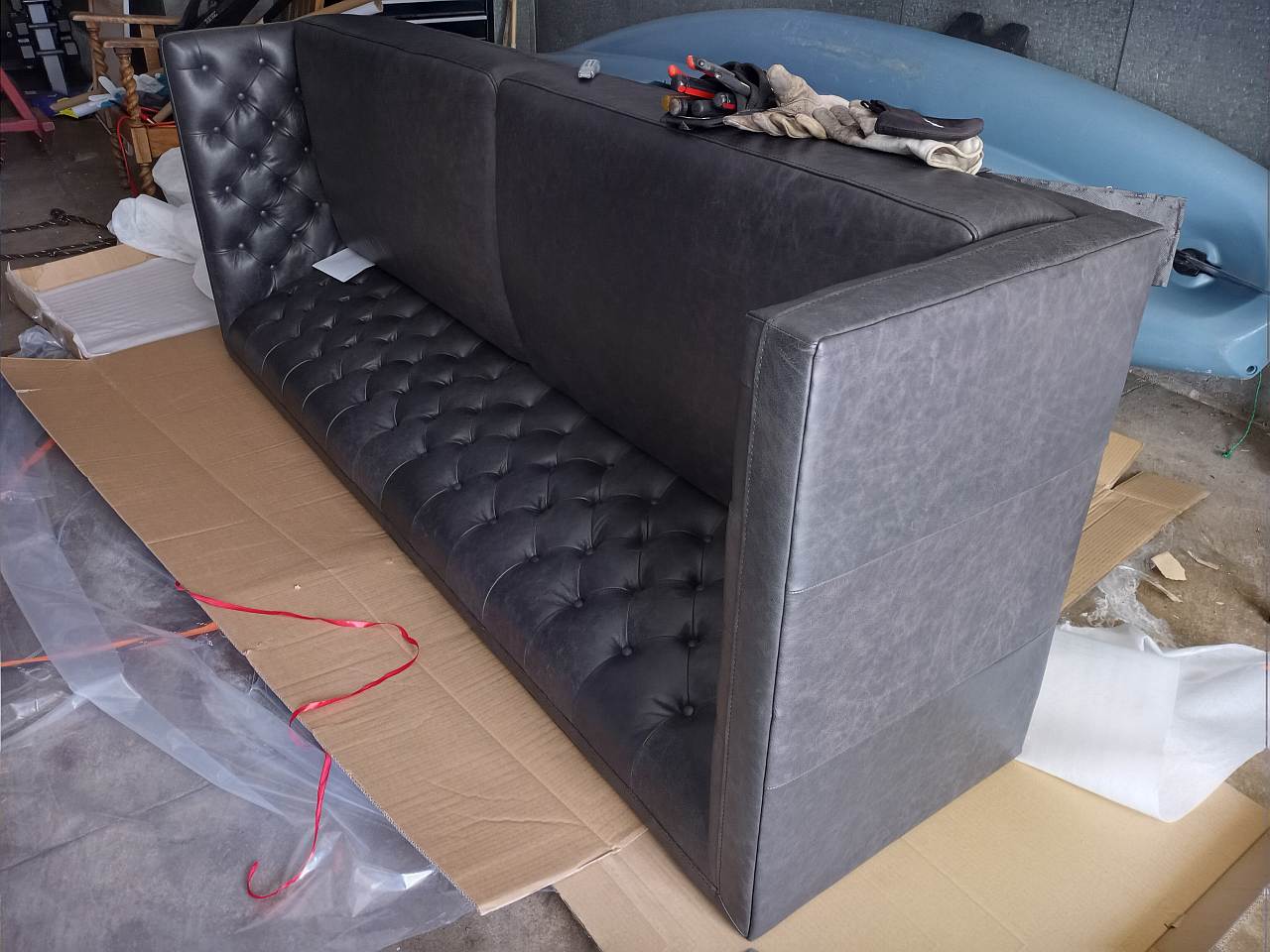 Leather Couch Upholstery SF